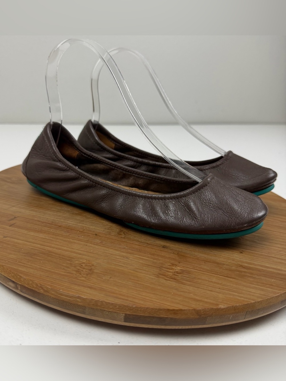 TIEKs by Gavrieli Chocolate Brown Leather Flats